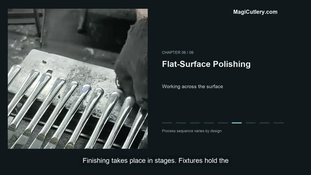 A polishing operation shown in the partner-production film
